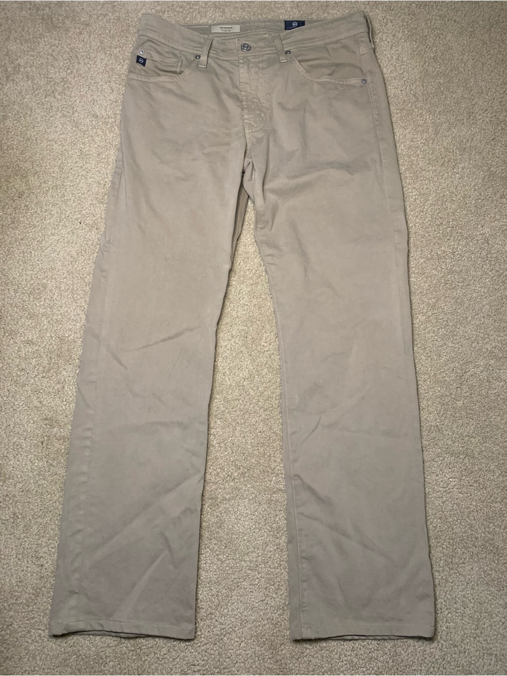 Ag Adriano Goldschmied Men's Beige khakis Chinos Size 31x34